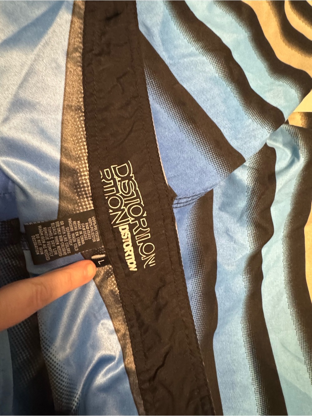 Pair of Striped Swim Trunks Distortion Board Shorts Bundle 2 Pairs Men’s Sz L - Picture 6 of 8